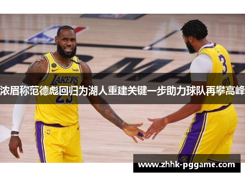 浓眉称范德彪回归为湖人重建关键一步助力球队再攀高峰